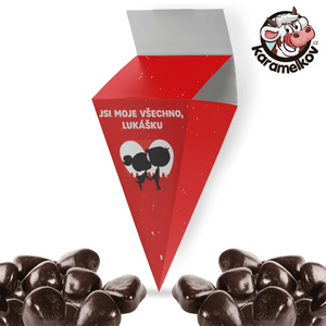 test produkt postavičky a pes zády