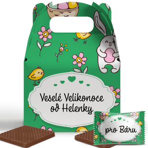 #406 Mini čokoládky v krabičce s vlastním textem