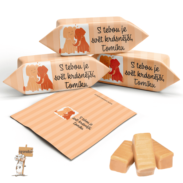 #412 KARAMELKY S VLASTNÍM TEXTEM