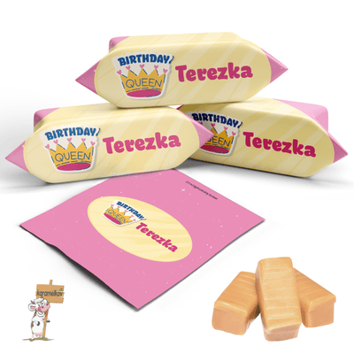 #709 KARAMELKY S VLASTNÍM TEXTEM