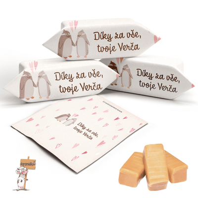 #406 KARAMELKY S VLASTNÍM TEXTEM