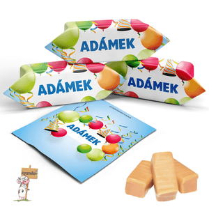 #055 KARAMELKY S VLASTNÍM TEXTEM