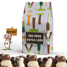 #012 Oříšky v čokoládě v krabičce 100g