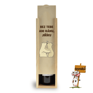 #001 Dřevěný box na víno