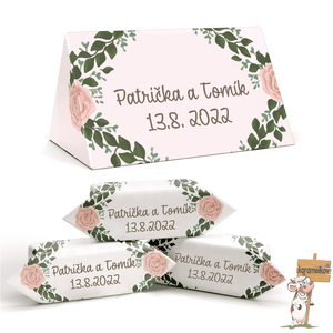 #001 KARAMELKY NA SVATBU V malé KRABIČCE (po 3 kusech)