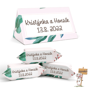 #007 KARAMELKY NA SVATBU V malé KRABIČCE (po 3 kusech)