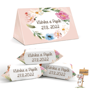 #008 KARAMELKY NA SVATBU V malé KRABIČCE (po 3 kusech)