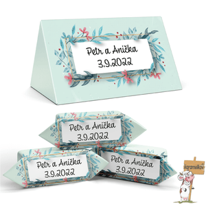 #014 KARAMELKY NA SVATBU V malé KRABIČCE (po 3 kusech)