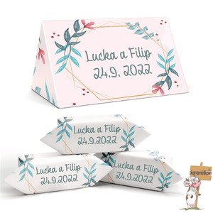 #016 KARAMELKY NA SVATBU V malé KRABIČCE (po 3 kusech)